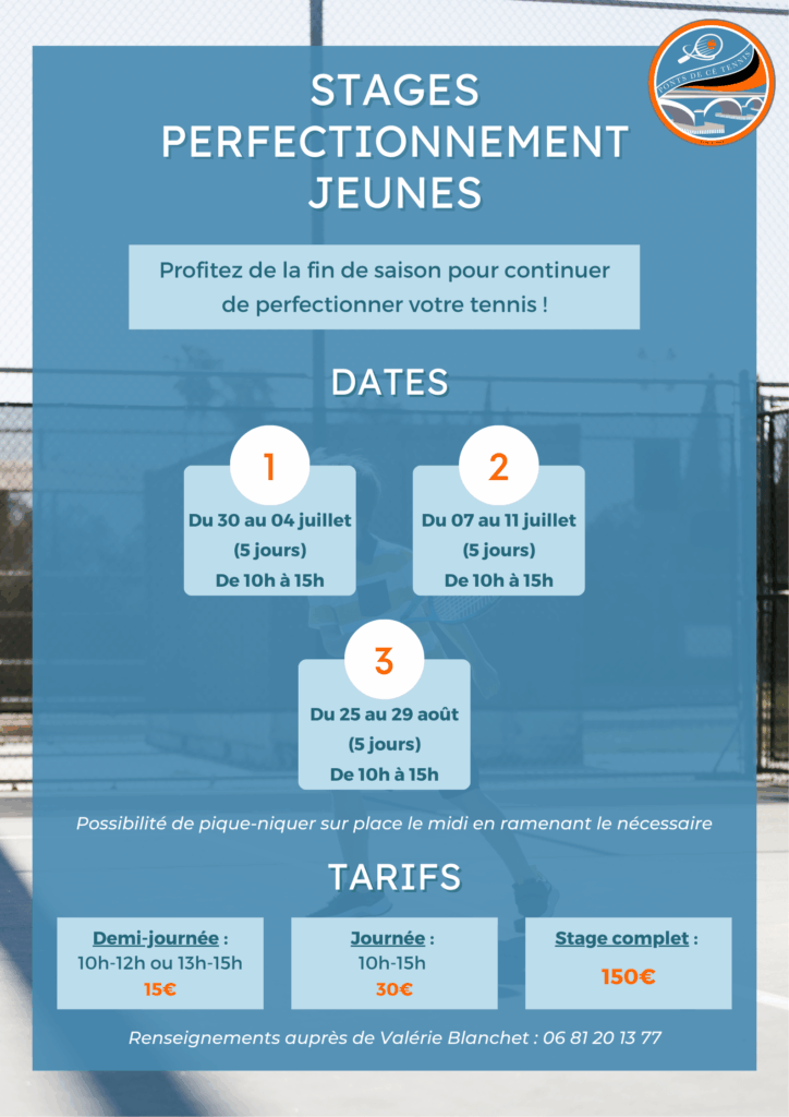 stage été aspc tennis